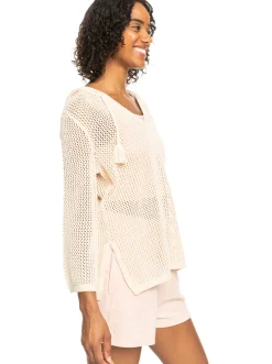Roxy Truien & Cardigans*After Beach Break - Poncho Met Capuchon Voor Dames Tapioca