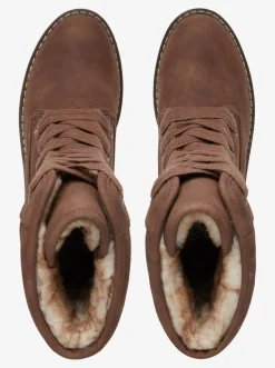 Roxy Snowboots*Aldean 2022 - Laarzen Van Synthetisch Leer Voor Dames Brown