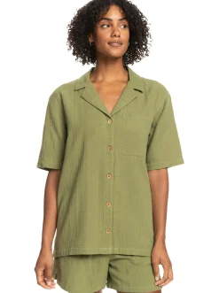 Roxy T-Shirts & Tops*Aloha Sunset - Overhemd Met Korte Mouwen Voor Dames Loden Green