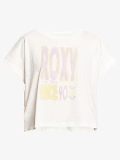 Roxy T-Shirts & Tops*Alone On The Beach - Boxy T-Shirt Voor Dames Snow White