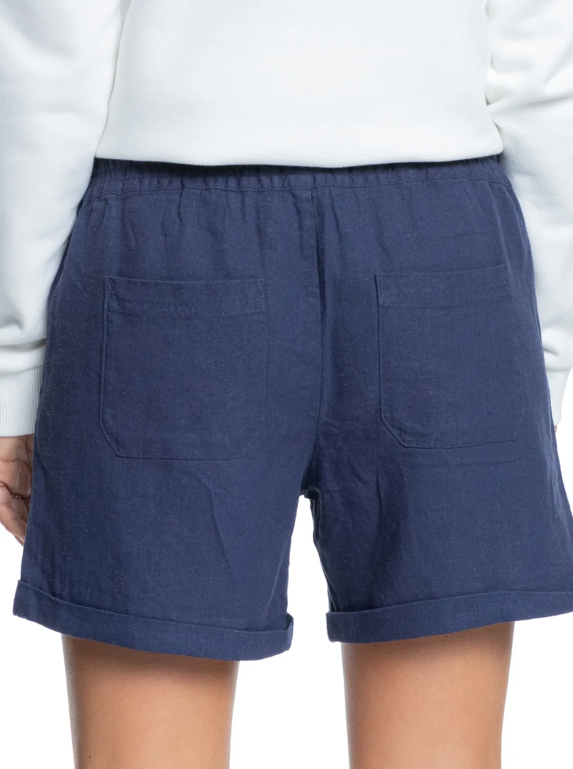 Roxy Shorts*Another Kiss - Linnen Short Voor Dames Mood Indigo