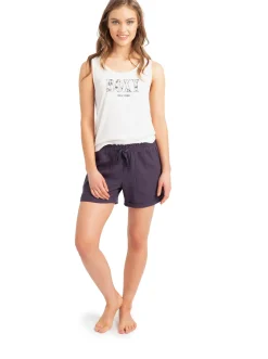 Roxy Shorts*Another Kiss - Linnen Short Voor Dames Mood Indigo