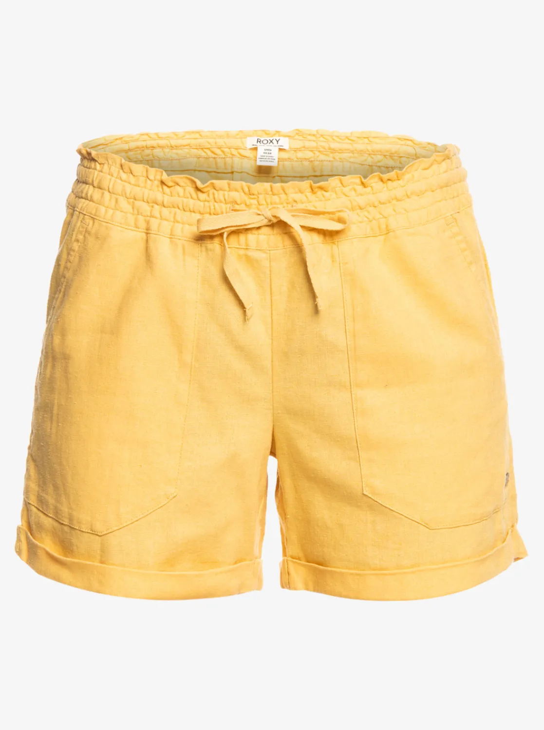Roxy Shorts*Another Kiss - Linnen Short Voor Dames Flax