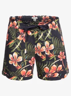 Roxy Shorts*Another Kiss Printed - Strandshort Voor Dames Mood Indigo Tropical Depht