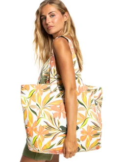 Roxy Handtassen*Anti Bad Vibes Printed - Grote Draagtas Bright White Subtly Salty Mult