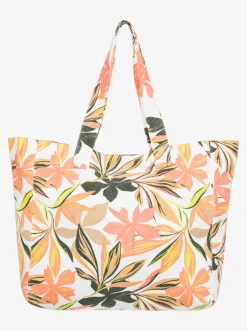 Roxy Handtassen*Anti Bad Vibes Printed - Grote Draagtas Bright White Subtly Salty Mult