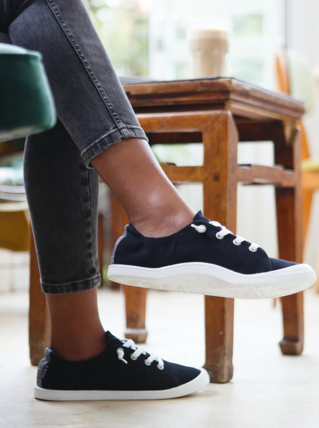 Roxy Sneakers*Bayshore - Slip-On Schoenen Voor Dames Black/Anthracite