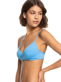 Roxy Bikini Tops*Beach Classics - Gekruiste Bralette Bikinitop Voor Dames Azure Blue