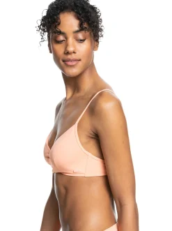 Roxy Bikini Tops*Beach Classics - Gekruiste Bralette Bikinitop Voor Dames Papaya Punch