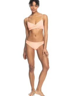 Roxy Bikini Tops*Beach Classics - Gekruiste Bralette Bikinitop Voor Dames Papaya Punch