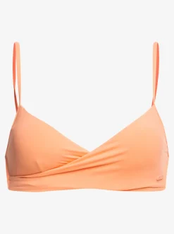 Roxy Bikini Tops*Beach Classics - Gekruiste Bralette Bikinitop Voor Dames Papaya Punch