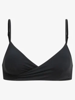 Roxy Bikini Tops*Beach Classics - Gekruiste Bralette Bikinitop Voor Dames Anthracite