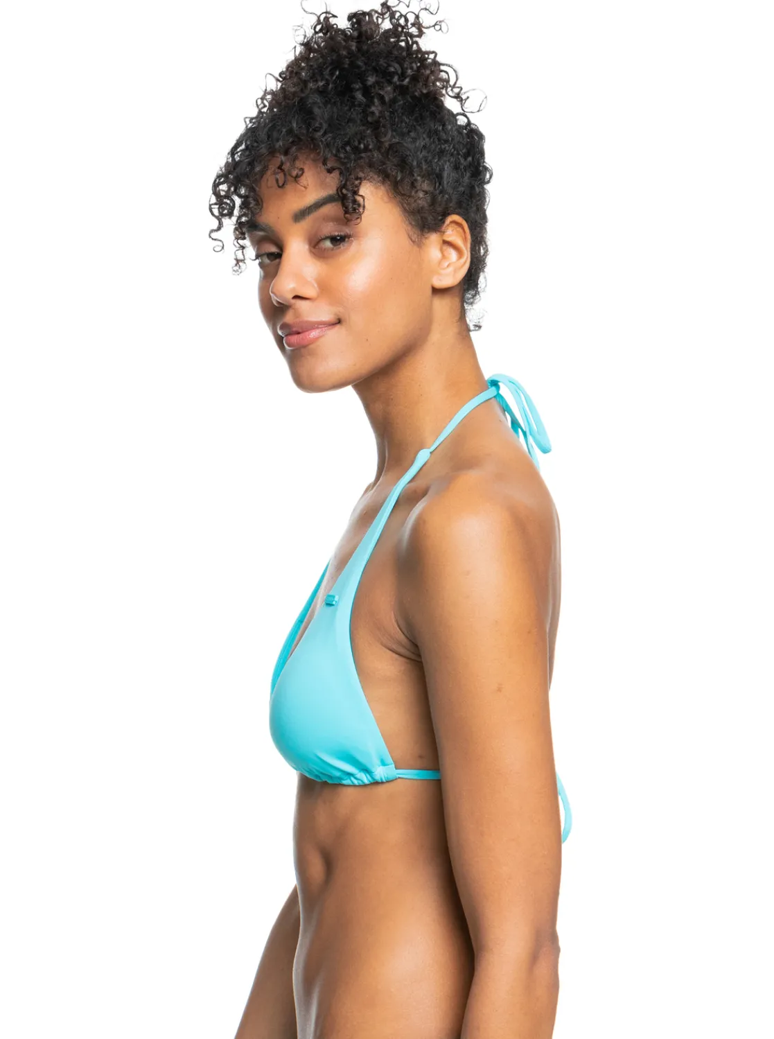 Roxy Bikini Tops*Beach Classics - Langere Tri Bikinitop Voor Dames Bachelor Button
