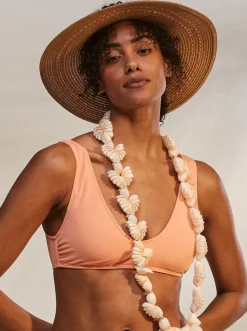 Roxy Bikini Tops*Beach Classics - Langere Triangel-Bikinitop Voor Dames Papaya Punch