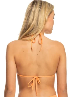 Roxy Bikini Tops*Beach Classics - Langere Tri Bikinitop Voor Dames Mock Orange
