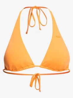 Roxy Bikini Tops*Beach Classics - Langere Tri Bikinitop Voor Dames Mock Orange
