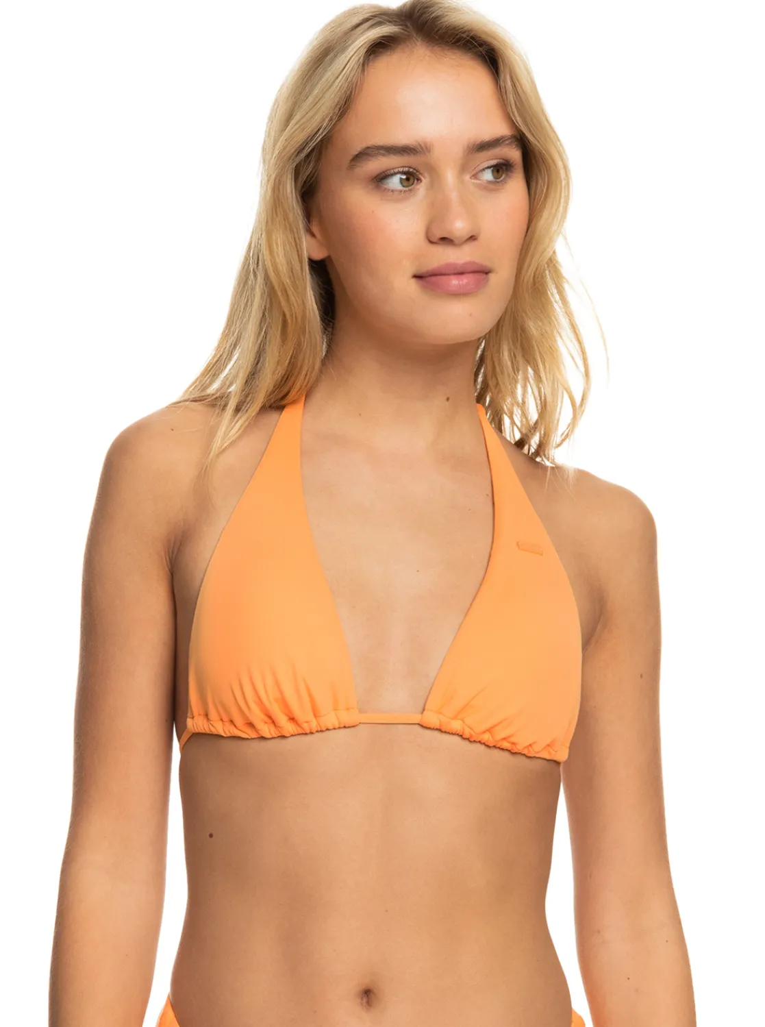 Roxy Bikini Tops*Beach Classics - Langere Tri Bikinitop Voor Dames Mock Orange