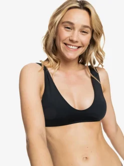 Roxy Bikini Tops*Beach Classics - Langere Triangel-Bikinitop Voor Dames Anthracite