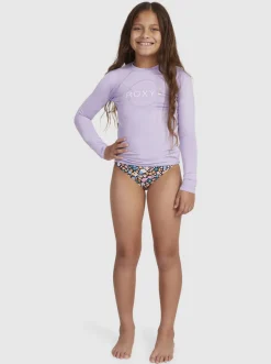 Roxy Surf*Beach Classics - Rash Vest Met Lange Mouwen En Upf 50 Voor Meisjes 6-16 Purple Rose