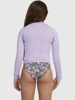 Roxy Surf*Beach Classics - Rash Vest Met Lange Mouwen En Upf 50 Voor Meisjes 6-16 Purple Rose