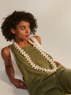 Roxy Jurken*Beachside Love - Enkellange Jumpsuit Met Bandjes Voor Dames Loden Green