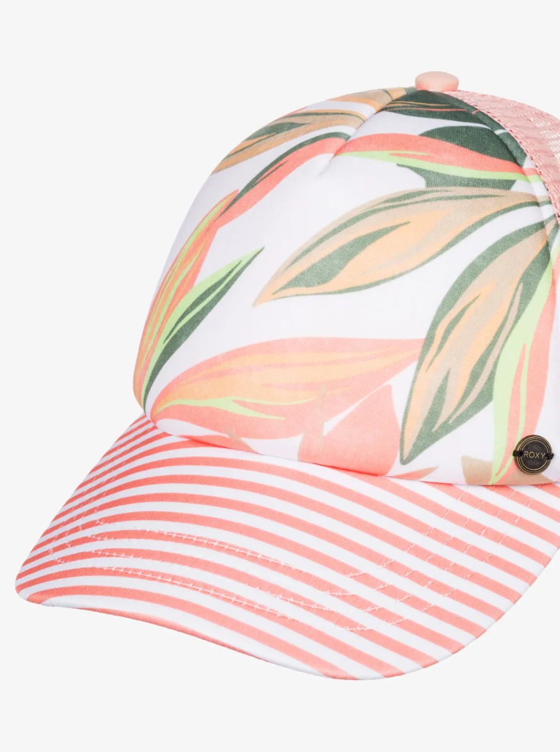 Roxy Hoeden & Petten*Beautiful Morning - Trucker Cap Voor Dames Bright White Subtly Salty Mult
