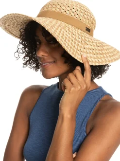 Roxy Hoeden & Petten*Bed Of Flower - Zonnehoed Voor Dames Natural