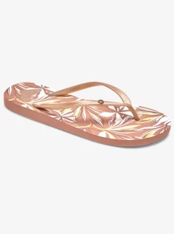 Roxy Slippers*Bermuda Print - Sandalen Voor Dames White/Champagne