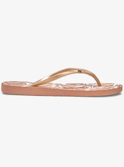Roxy Slippers*Bermuda Print - Sandalen Voor Dames White/Champagne
