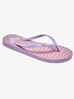 Roxy Slippers*Bermuda Print - Sandalen Voor Dames Espresso/Lavender