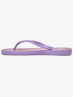 Roxy Slippers*Bermuda Print - Sandalen Voor Dames Espresso/Lavender