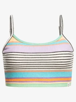 Roxy T-Shirts & Tops*Best Time Of Day - Ribgebreide Top Voor Dames Anthracite Good Vibration