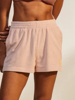 Roxy Shorts*Better Not Wait - Short Van Badstof Voor Dames Peach Whip