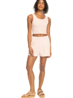 Roxy Shorts*Better Not Wait - Short Van Badstof Voor Dames Peach Whip