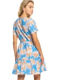 Roxy Jurken*Bikini Party - Mini-Jurk Voor Dames Azure Blue Palm Island