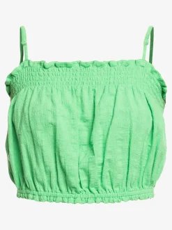 Roxy T-Shirts & Tops*Bikini Vibes - Korte Strappy Top Voor Dames Absinthe Green