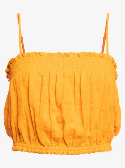 Roxy T-Shirts & Tops*Bikini Vibes - Korte Strappy Top Voor Dames Mock Orange