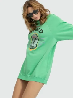 Roxy Truien & Cardigans*Breaking Waves - Sweater-Jurk Voor Dames Absinthe Green
