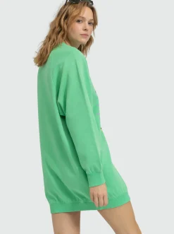 Roxy Truien & Cardigans*Breaking Waves - Sweater-Jurk Voor Dames Absinthe Green