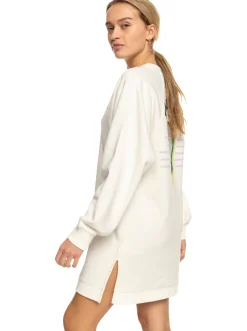 Roxy Truien & Cardigans*Breaking Waves - Sweater-Jurk Voor Dames Snow White