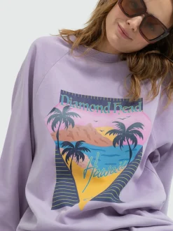 Roxy Truien & Cardigans*Breaking Waves - Sweater-Jurk Voor Dames Purple Rose
