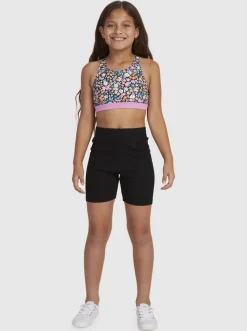 Roxy Rokken & Shorts*Breeze Of The Pond - Wielrennersbroek Voor Meisjes 10-16 Anthracite