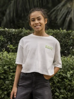 Roxy T-Shirts & Blouses*Call You Mine - Oversized Boxy T-Shirt Voor Meisjes 4-16 Snow White
