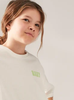 Roxy T-Shirts & Blouses*Call You Mine - Oversized Boxy T-Shirt Voor Meisjes 4-16 Snow White