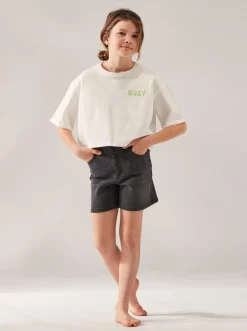 Roxy T-Shirts & Blouses*Call You Mine - Oversized Boxy T-Shirt Voor Meisjes 4-16 Snow White