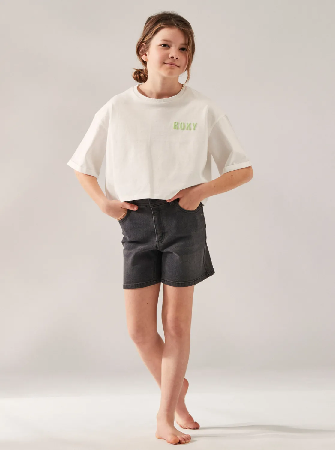 Roxy T-Shirts & Blouses*Call You Mine - Oversized Boxy T-Shirt Voor Meisjes 4-16 Snow White