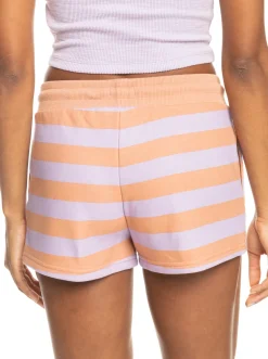 Roxy Shorts*Carefree Vibe - Short Van Joggingstof Voor Dames Cork Sunray Stripe Stripe