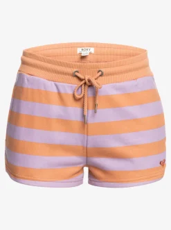Roxy Shorts*Carefree Vibe - Short Van Joggingstof Voor Dames Cork Sunray Stripe Stripe
