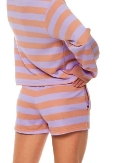 Roxy Shorts*Carefree Vibe - Short Van Joggingstof Voor Dames Cork Sunray Stripe Stripe