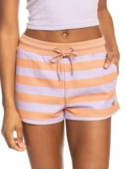 Roxy Shorts*Carefree Vibe - Short Van Joggingstof Voor Dames Cork Sunray Stripe Stripe
